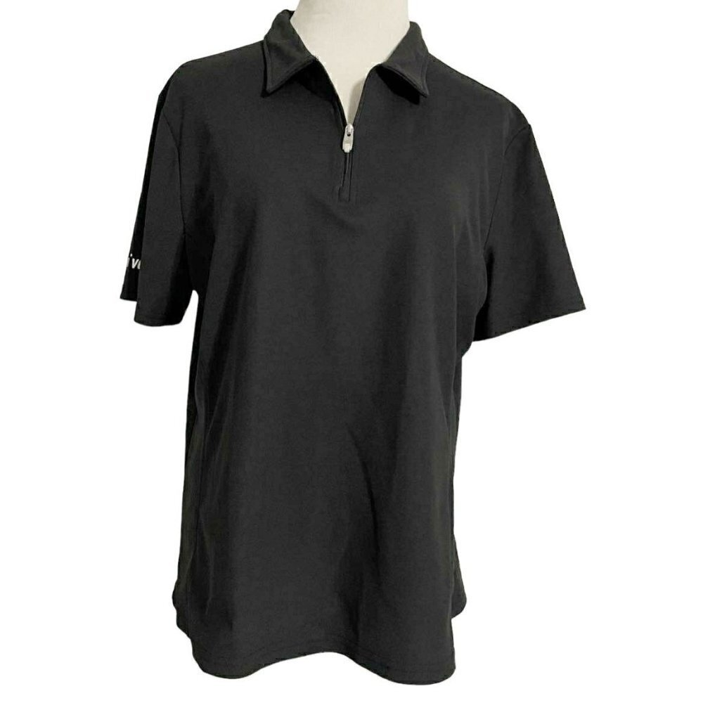 Nivo Sports XXL Collared Golf Shirt Polo Short Sleeve Black